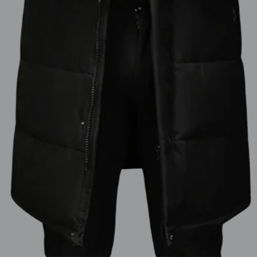 Comfortabele lange heren winterjas voor bescherming tegen kou