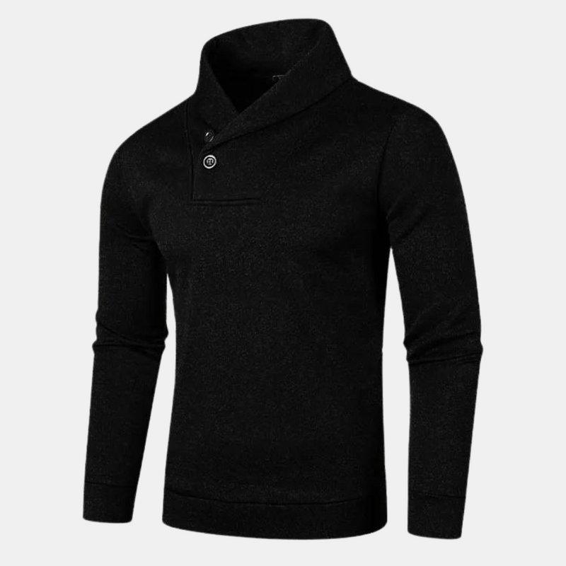 Moderne heren sweater met trendy kraag en comfortabele pasvorm