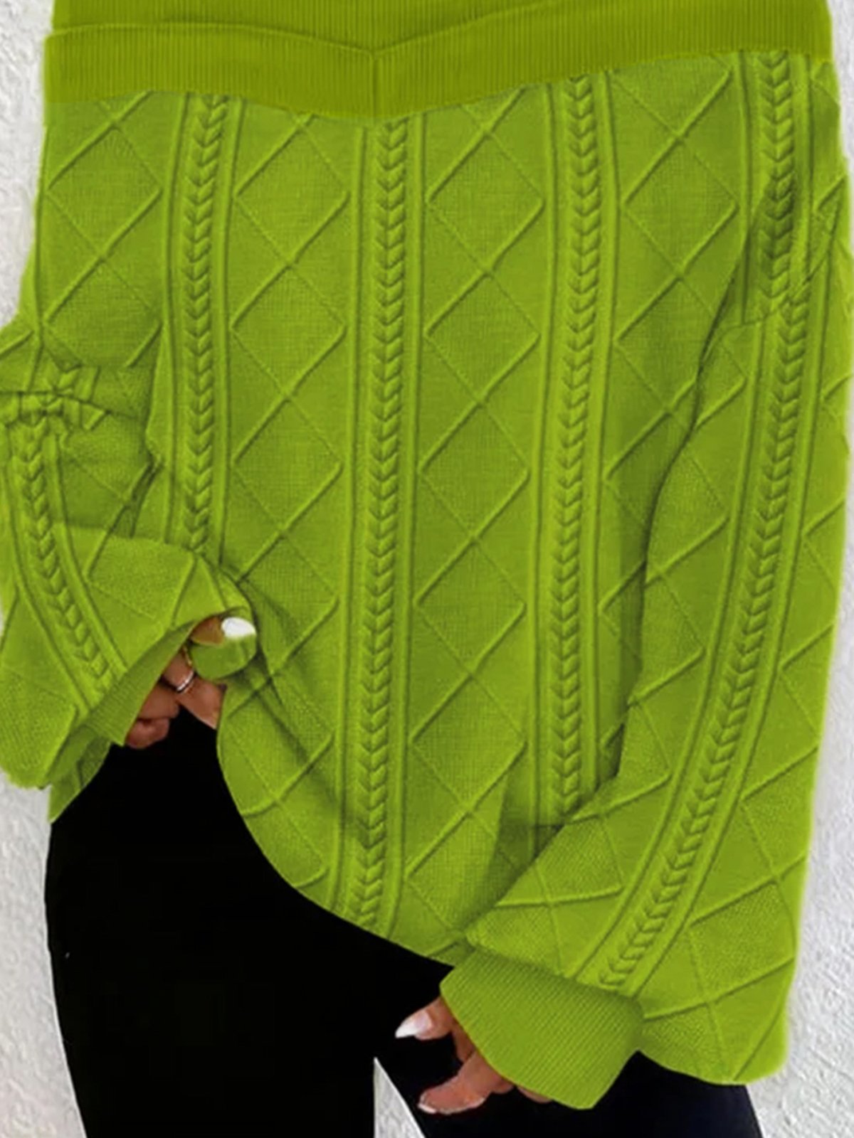Stijlvolle Losvallende Damesblouse met Opstaande Kraag en Lange Mouwen