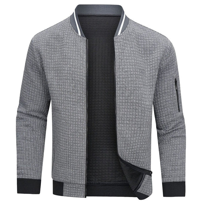Casual herenjack met strak minimalistisch design en warme pasvorm