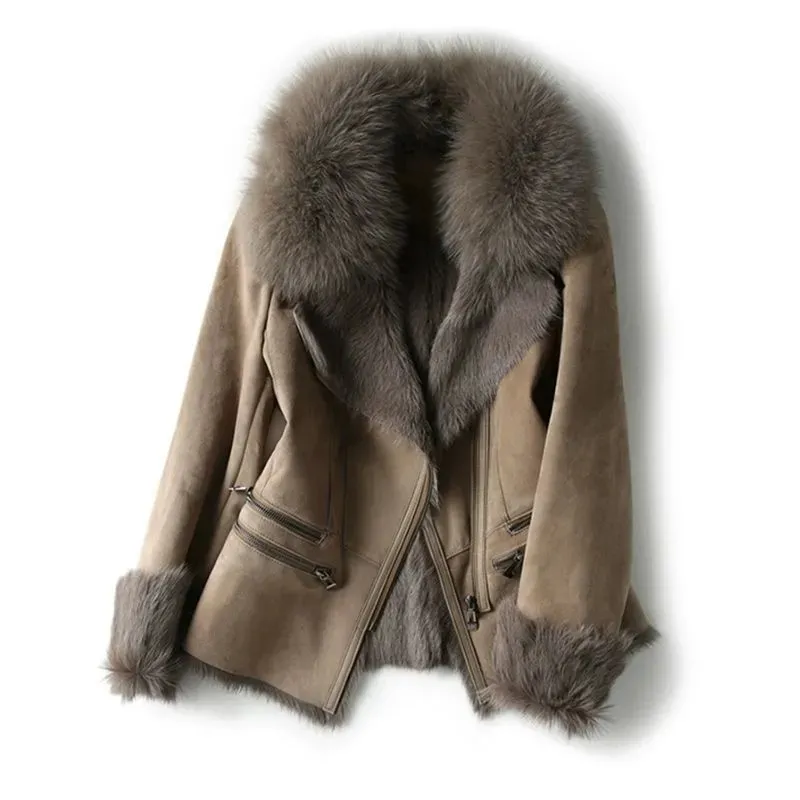 Elegante damesjas met een eigentijds ontwerp en kraag