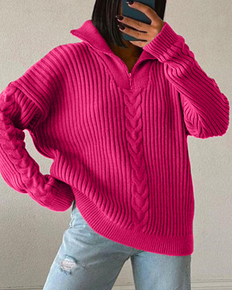 Eenvoudige en Stijlvolle Algemeen Sweater - Leena-Jamie