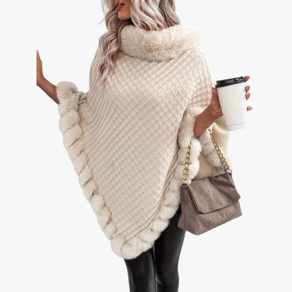 Comfortabele en chique poncho met een moderne uitstraling