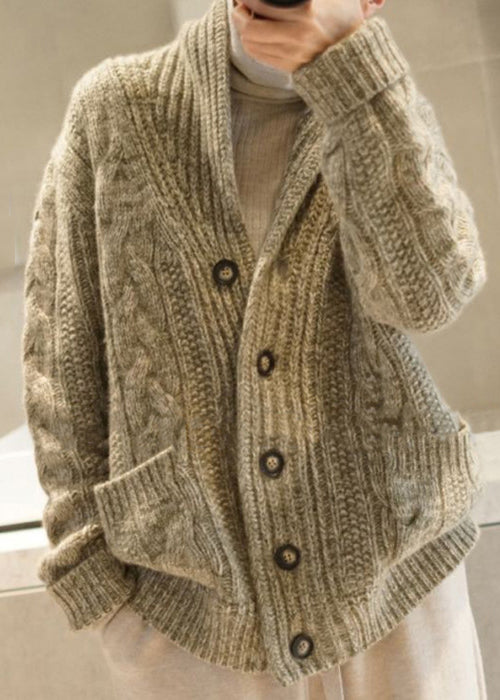 Stijlvolle Camel Kleur Knop-Up Zakjas