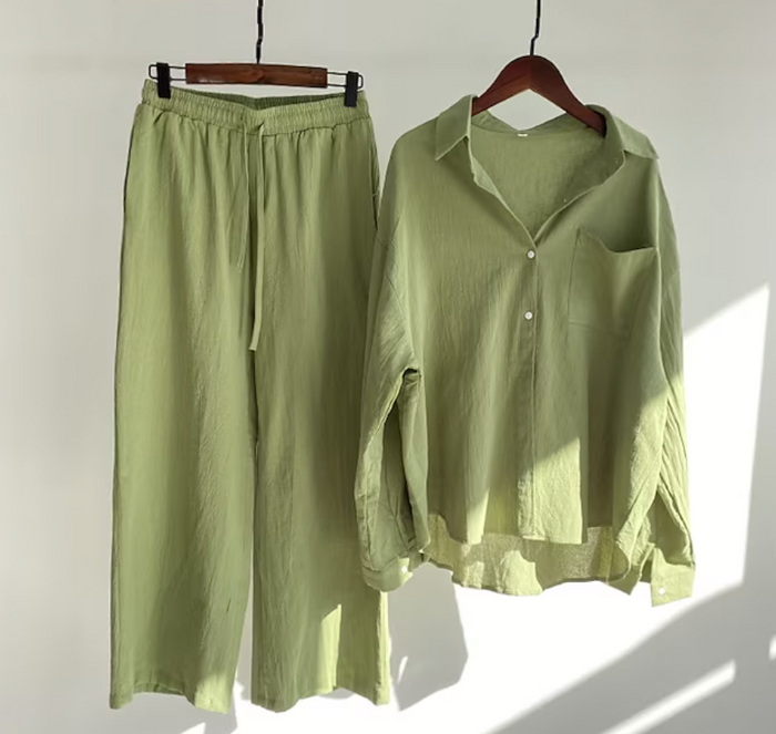 Modieuze Zomerset voor Dames met Shirt en Broek