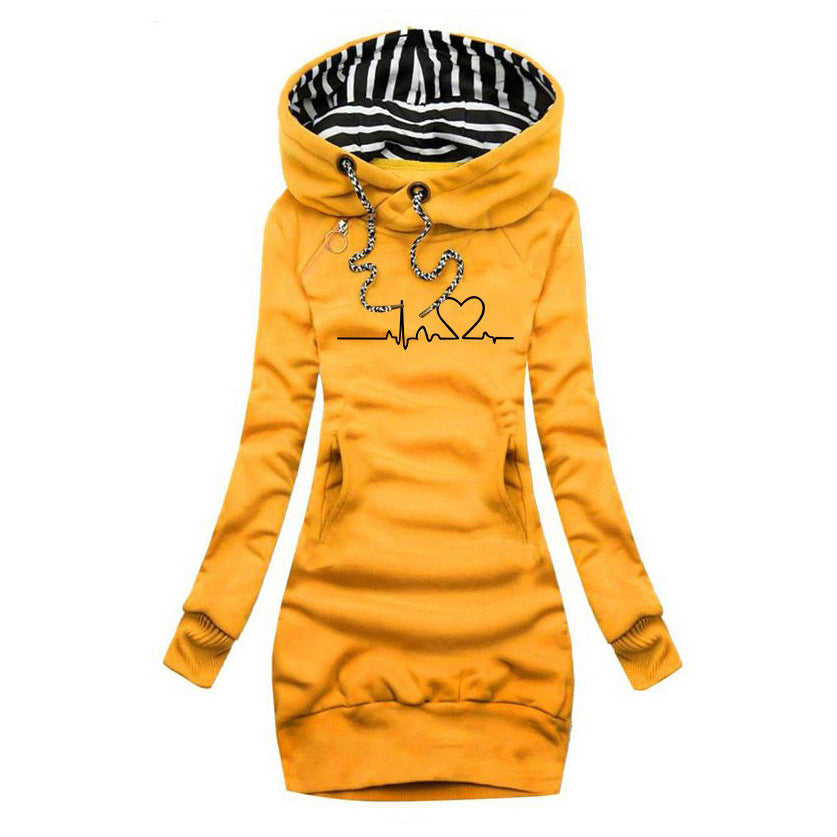 Sweaterjurk met uniek printontwerp