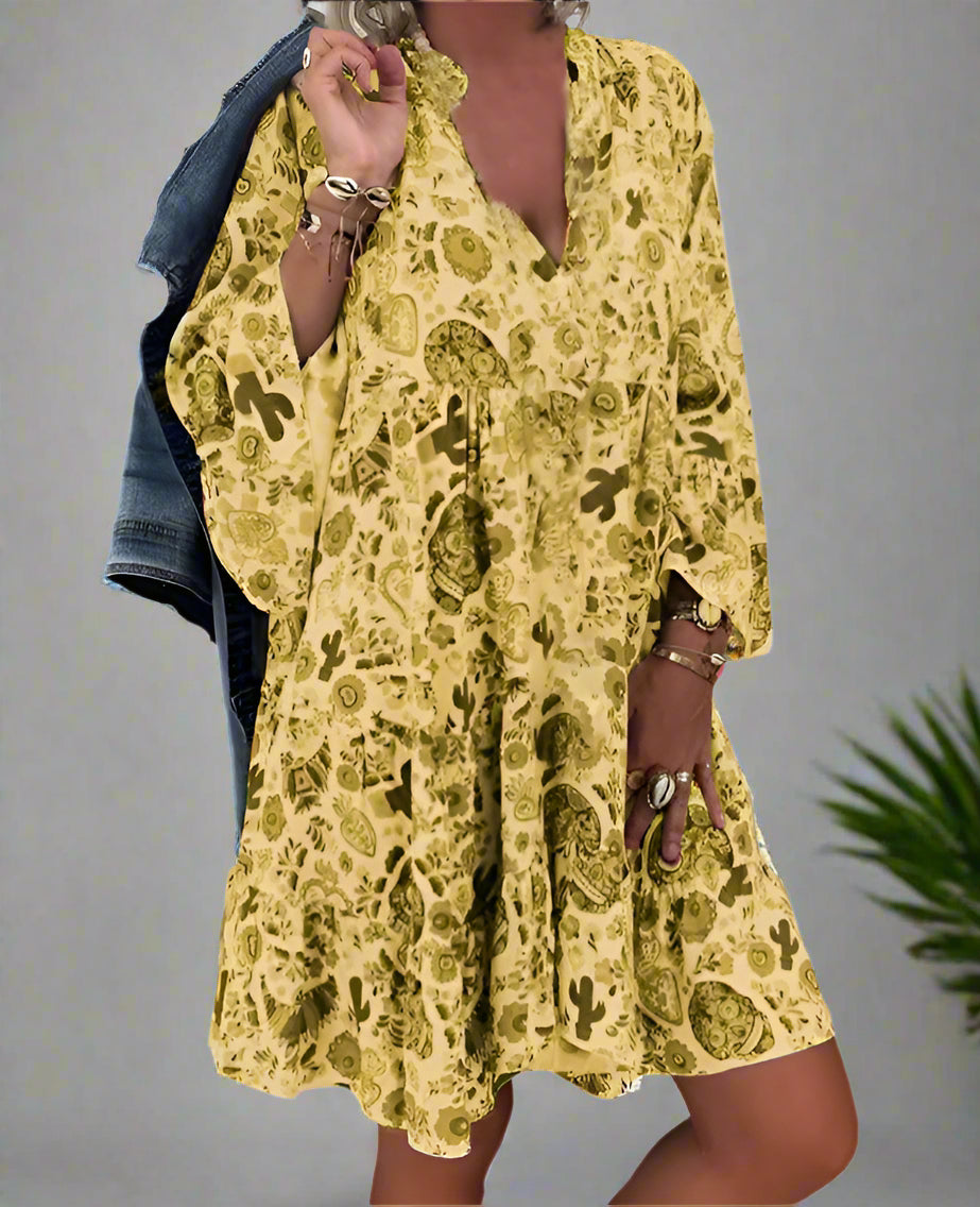 Trendy zomertuniek met oversized bloemenprint voor een eigentijdse look