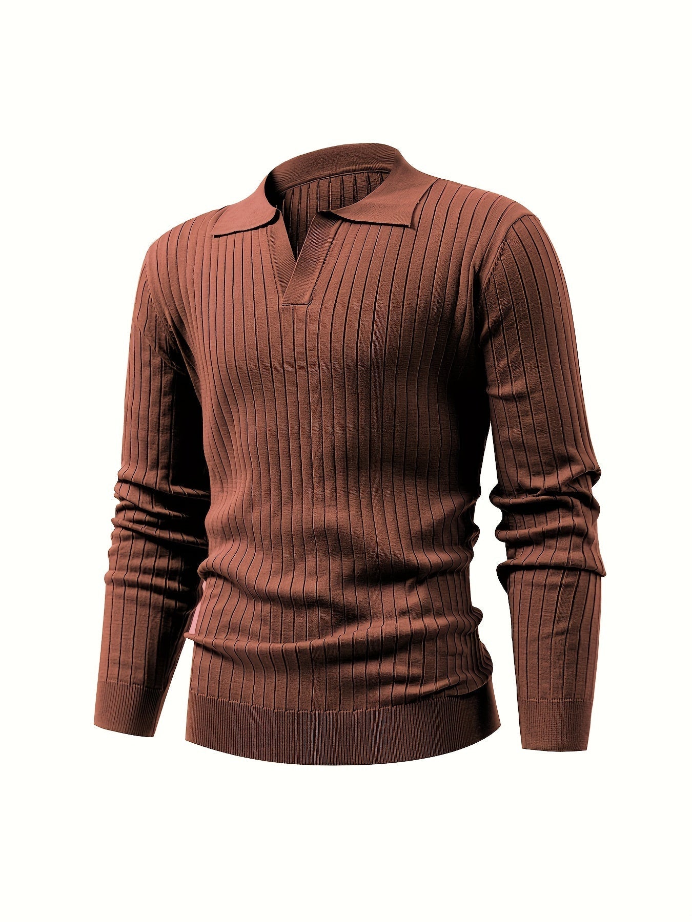 Modieuze Trui met V-Hals voor Heren – Comfortabel voor Herfst en Winter