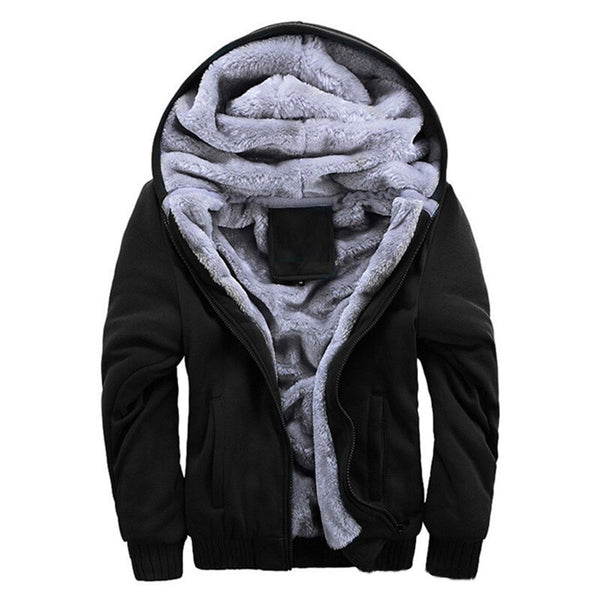 Wintertrui met ritssluiting en capuchon, comfortabel in gebruik