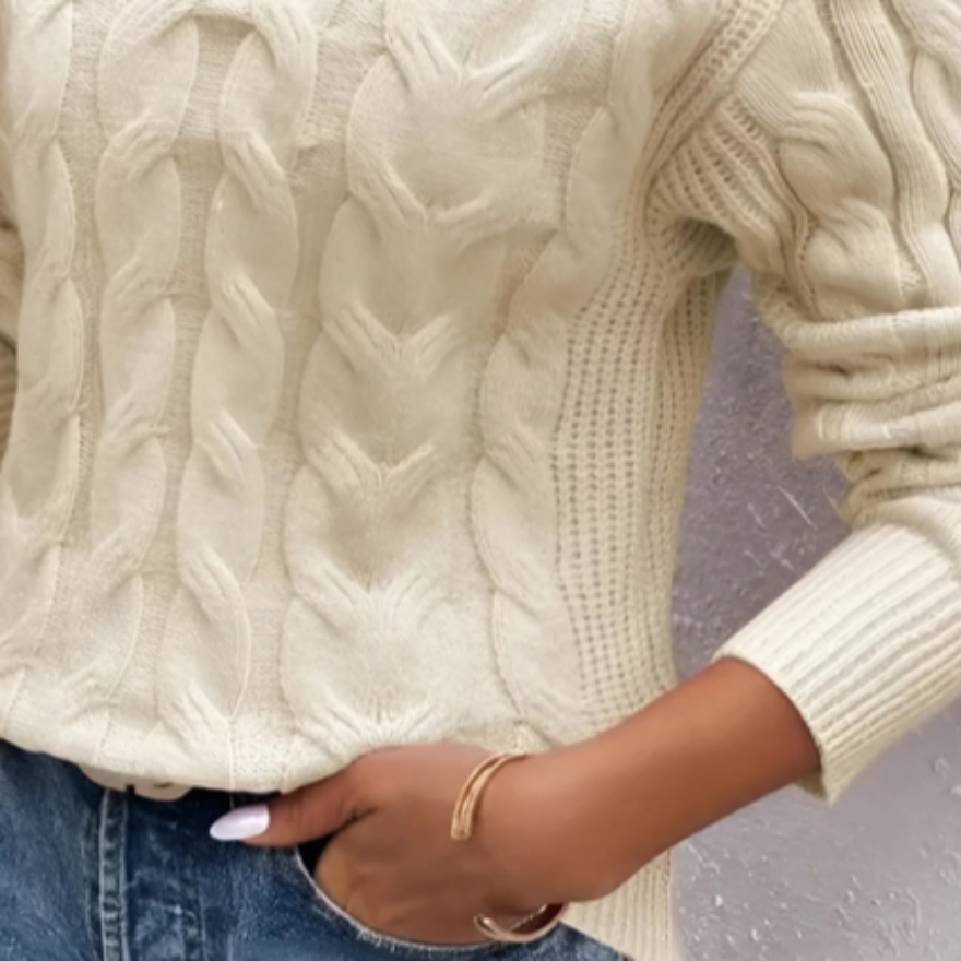 Comfortabele wintertrui voor dames met een eigentijds design