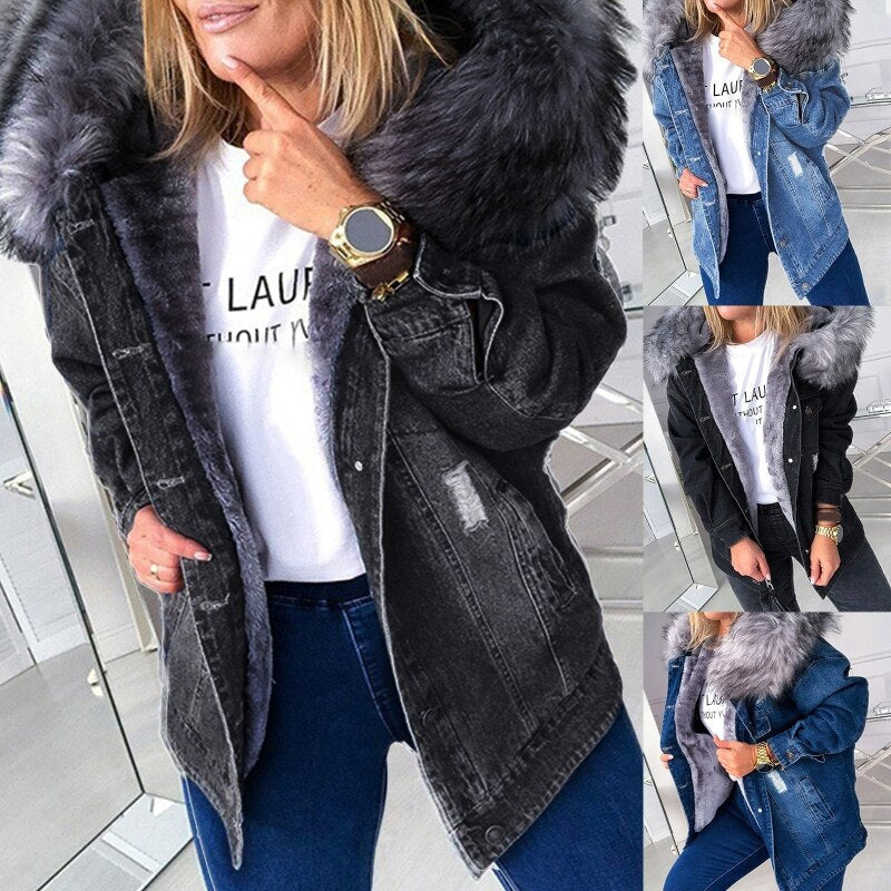 Trendy Winterjas voor Dames met Capuchon en Warme Kraag