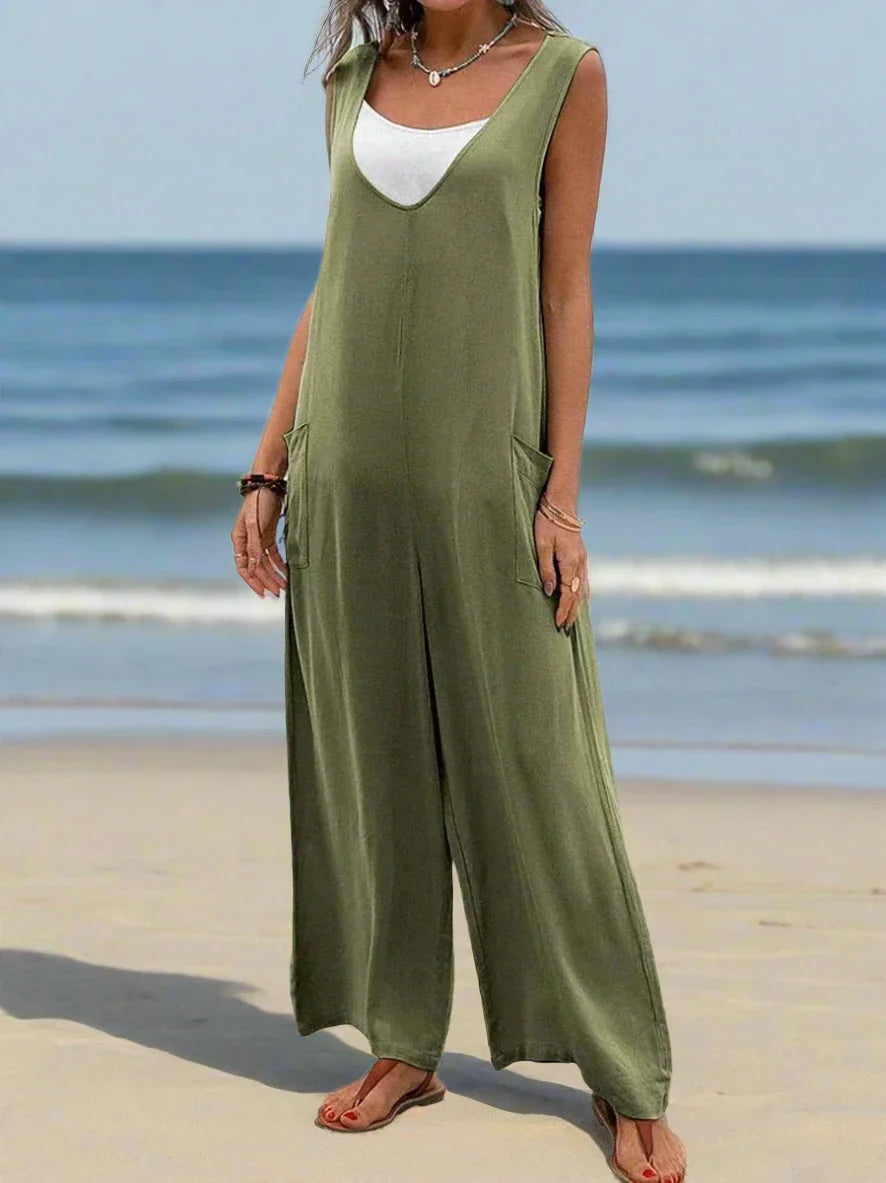 Diede - Stijl & Comfort Jumpsuit met wijde benen
