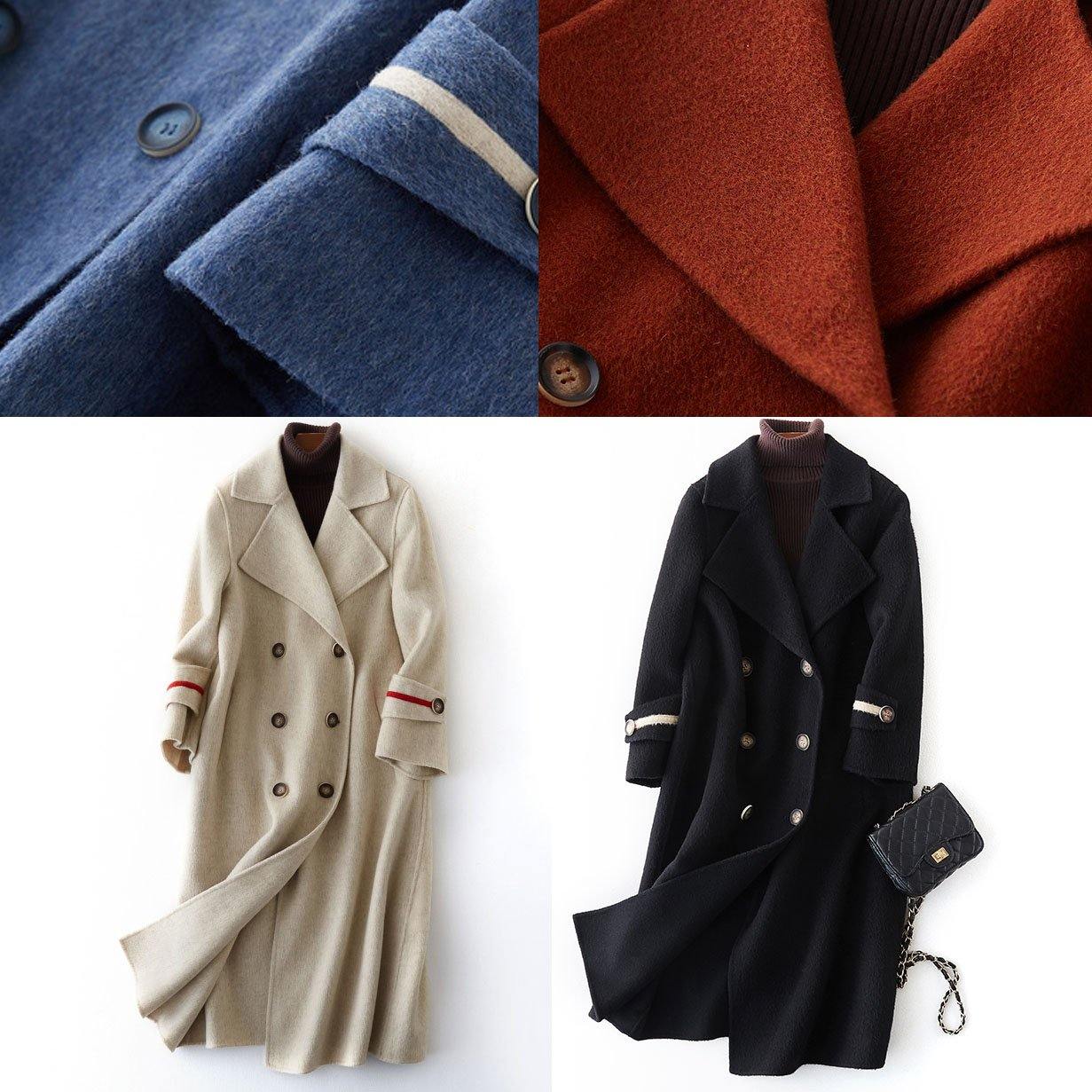 Modieuze Oversized Lange Winterjas met Dubbele Knopen
