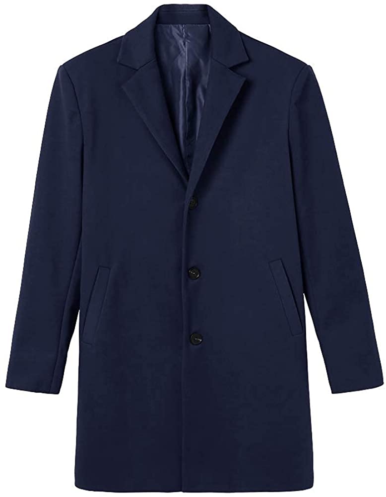 Elegante lange trenchcoat voor heren voor koud weer