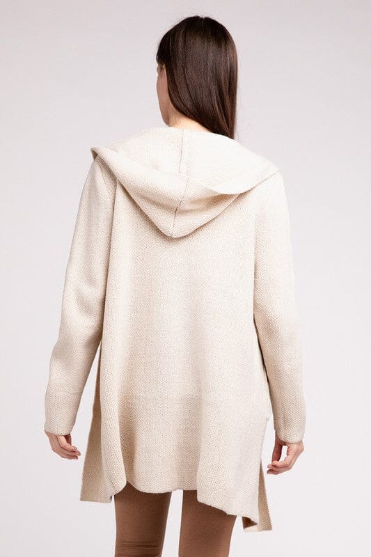 Lena Strikbare Heren Hoodie Open Voorkant Cardigan