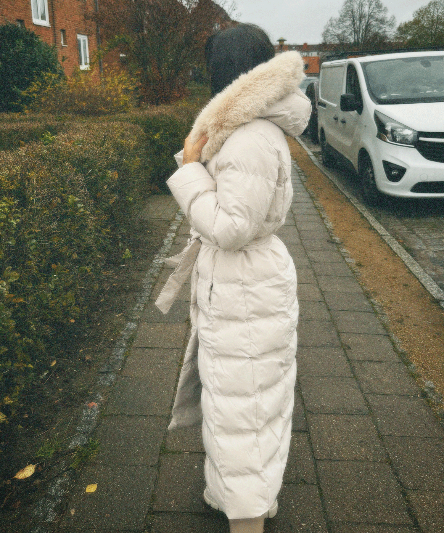Casual lange jas voor dames met een diepe capuchon, ideaal voor dagelijks gebruik