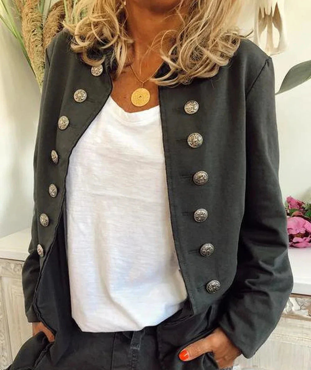 Blazer met lange mouwen en elegante knoopsluiting