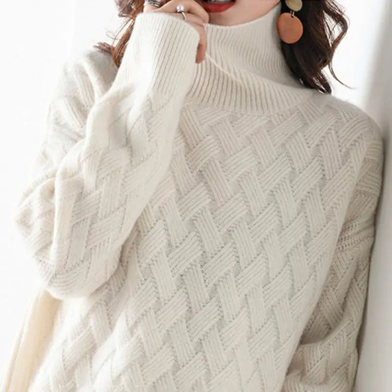 Trendy en comfortabele damestrui met wijde hals – Perfect voor de winter
