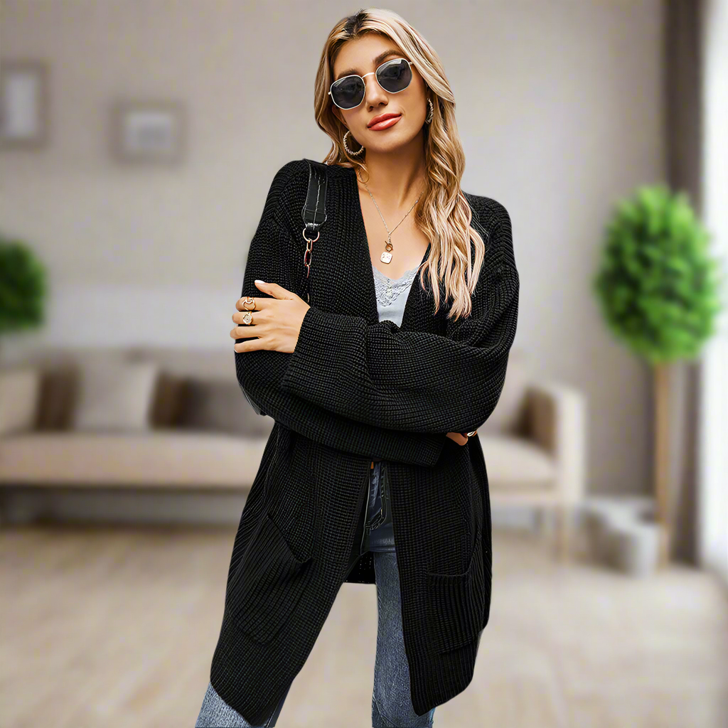 Trendy damesvest met modieuze uitsparingen