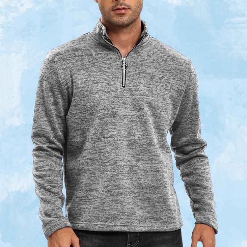 Sweater met halve rits voor een dynamische uitstraling