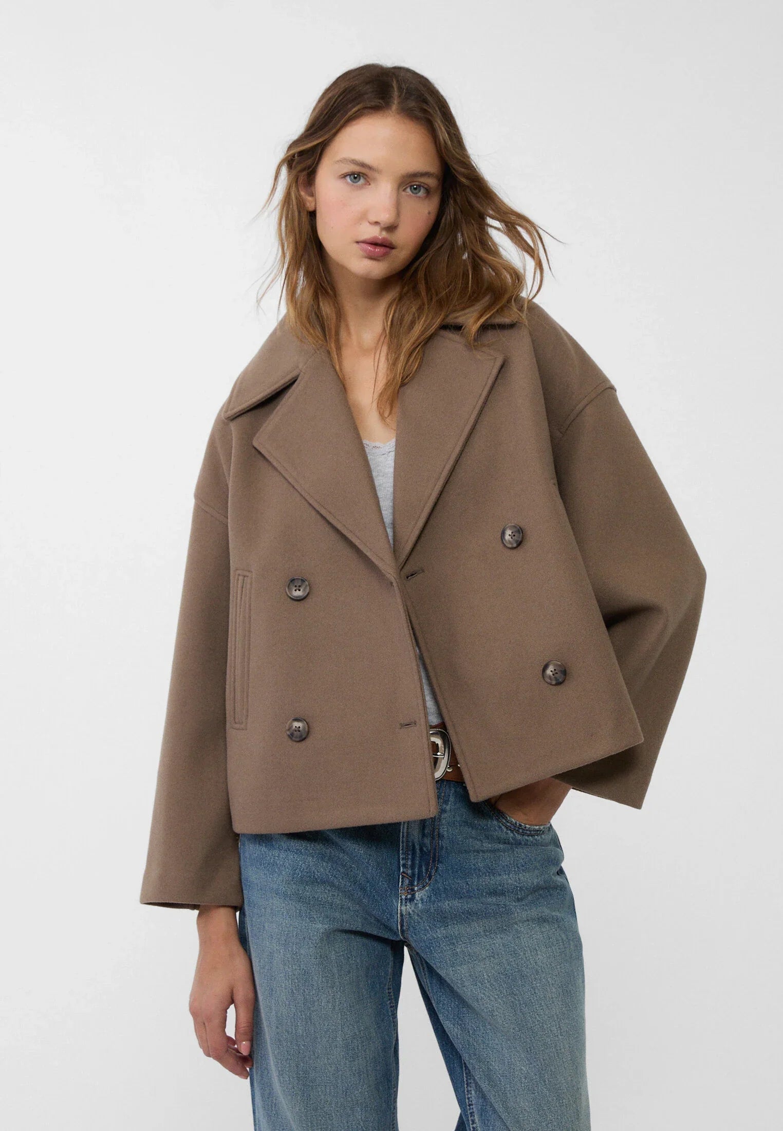 Casual korte jas voor een moderne look