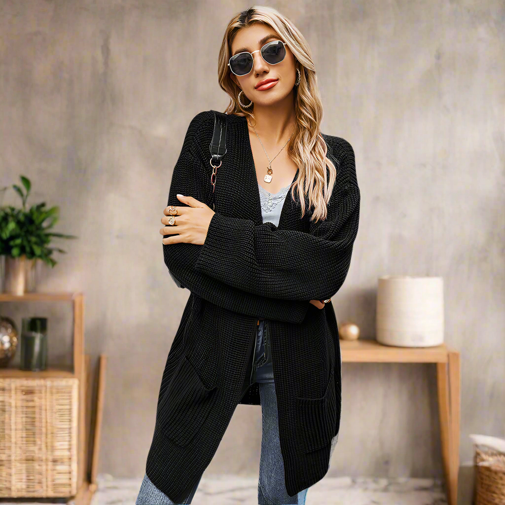 Trendy damesvest met modieuze uitsparingen