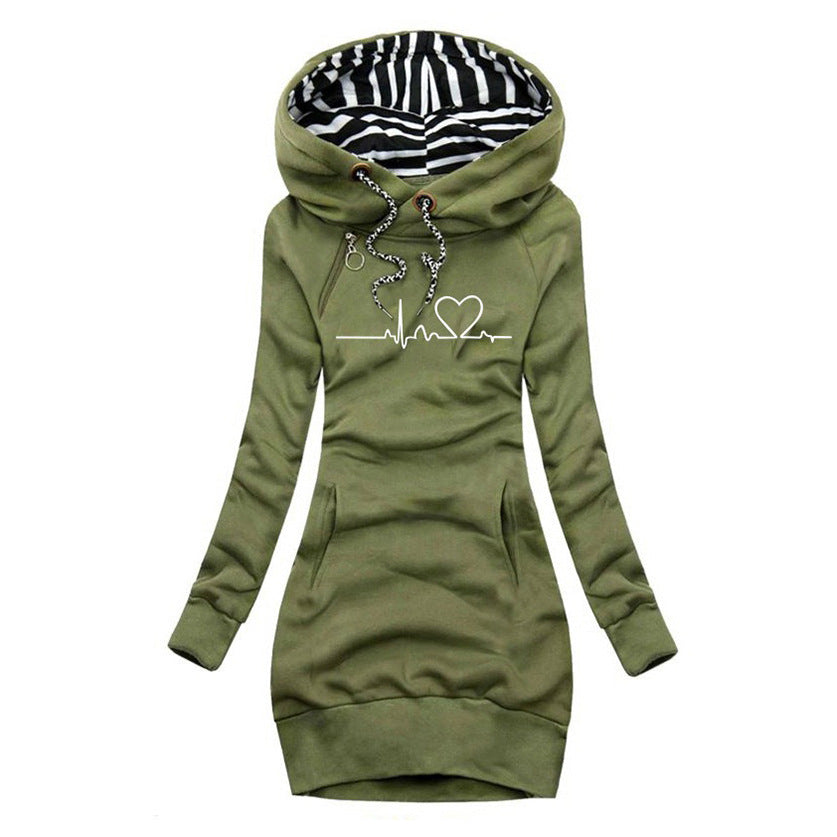 Sweaterjurk met uniek printontwerp