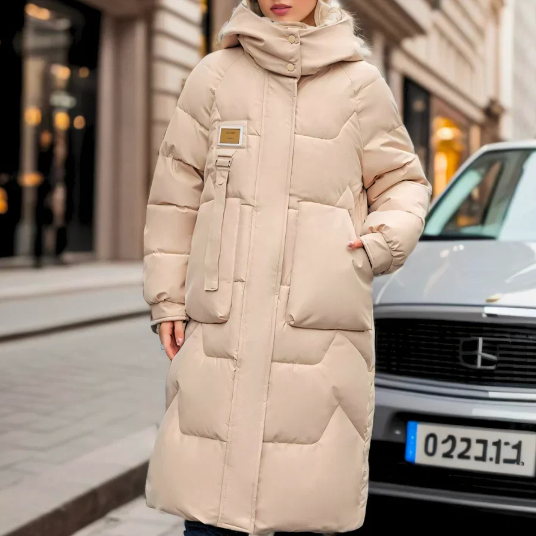 Moderne lange winterjas voor dames perfect voor koude dagen