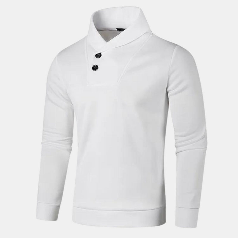 Moderne heren sweater met trendy kraag en comfortabele pasvorm