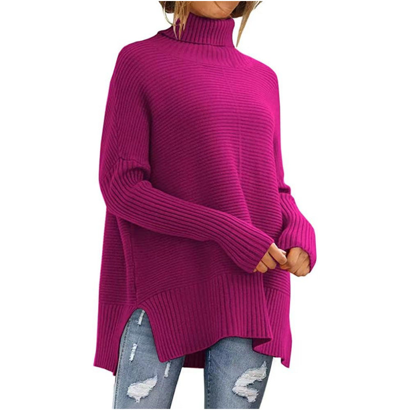 hippe Oversized Coltrui voor Dames – Comfortabele Herfst Tuniek Met Wijde Mouwen