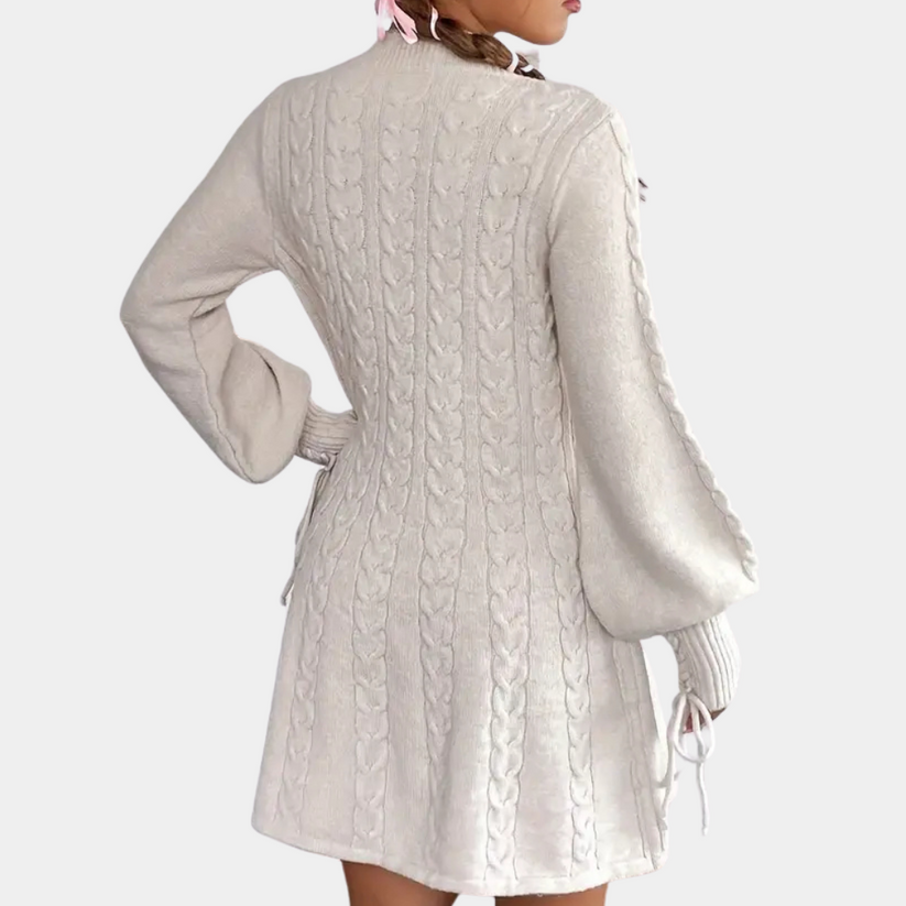 Modieuze jurk met V-hals voor een stijlvolle look