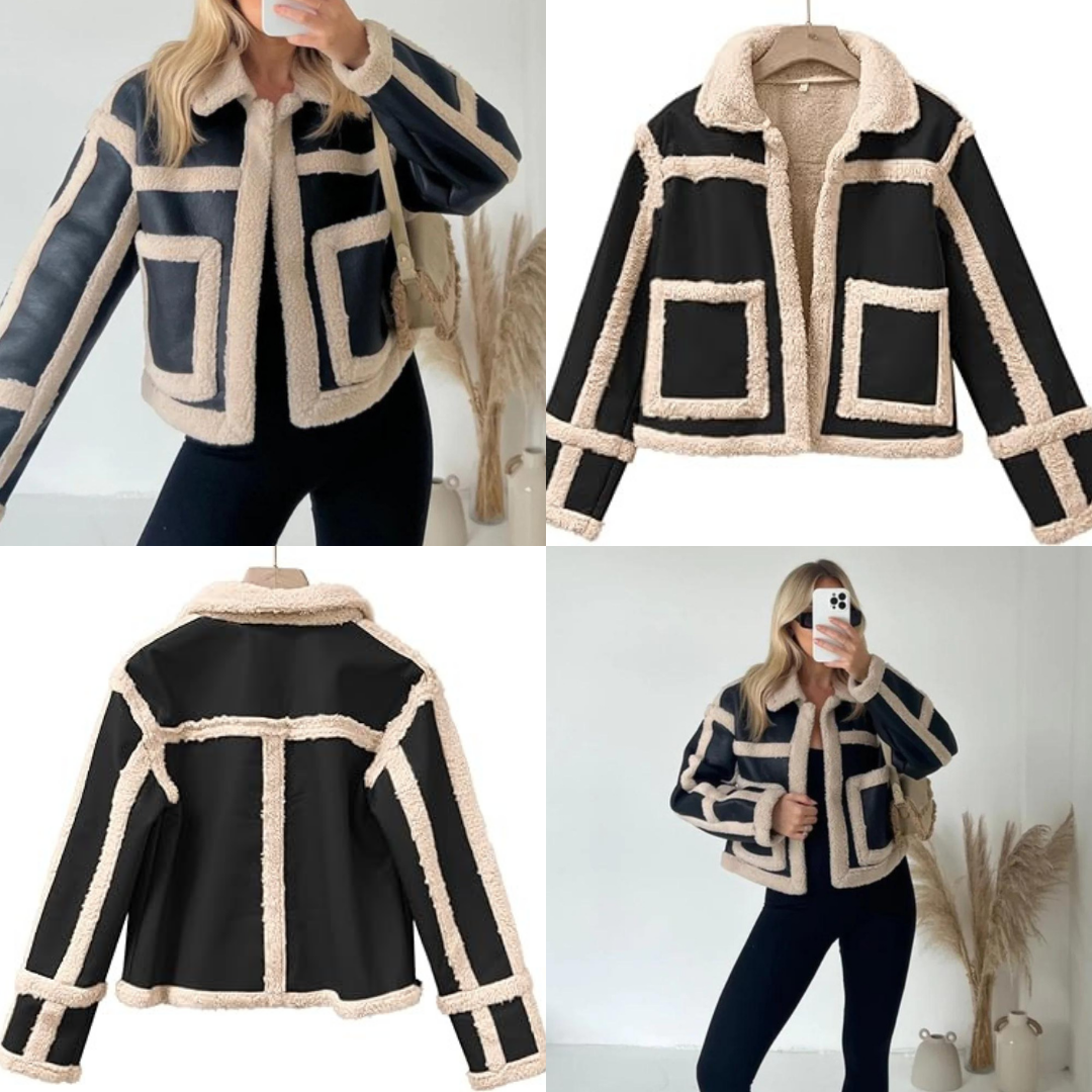 Trendy dames bikerjas met modern design en comfortabele pasvorm