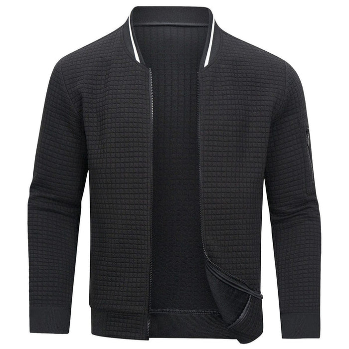 Casual herenjack met strak minimalistisch design en warme pasvorm
