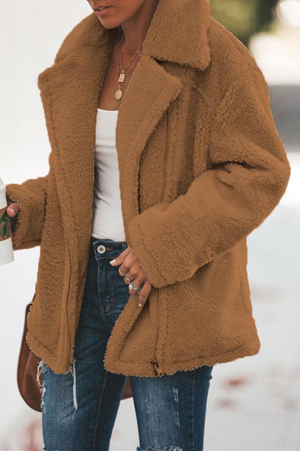 Casual en Lichte Winterjas in Zachte Stijl voor Trendy Vrouwen