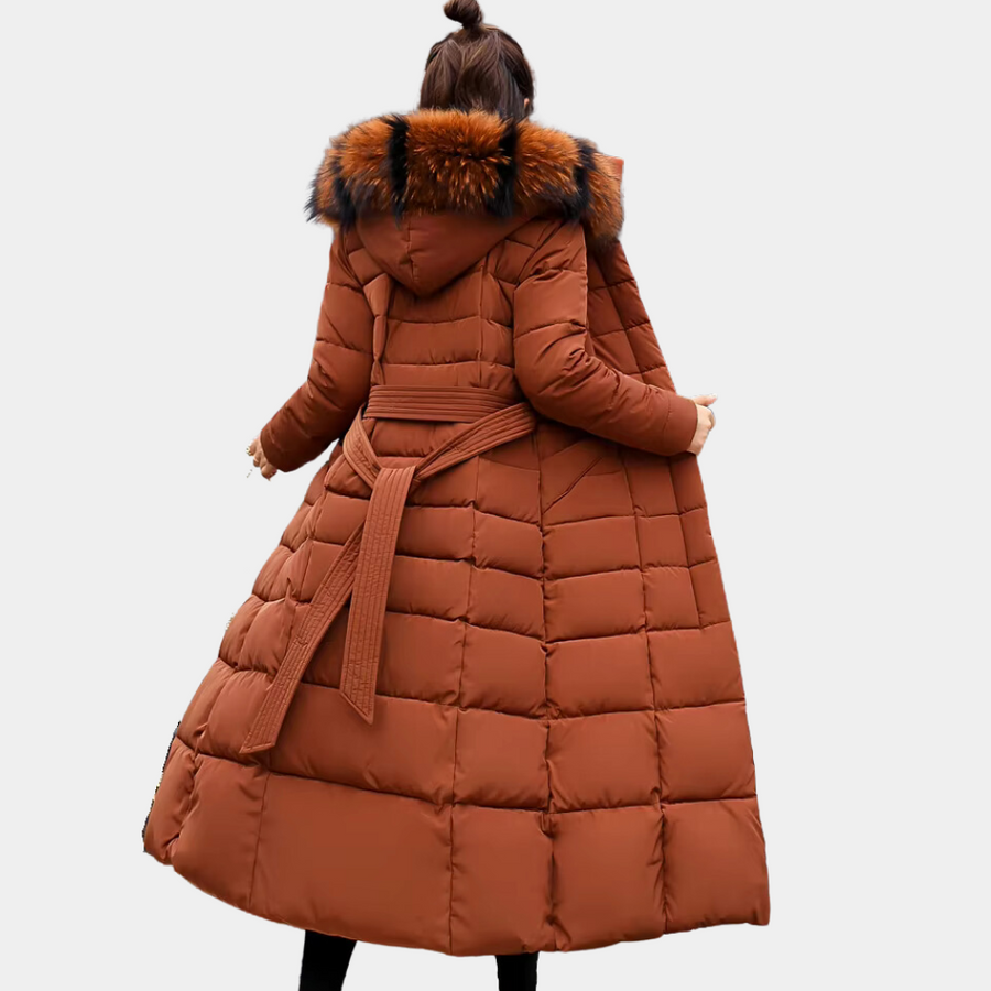 Casual lange warme jas voor dames met capuchon en stijlvolle look