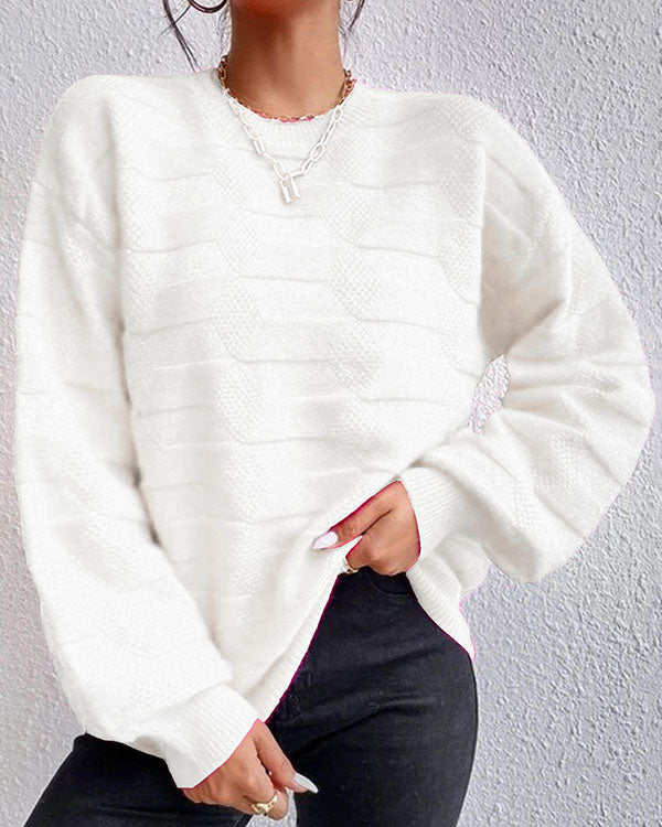 Eenvoudige Effen Trui voor Dames – Ideaal voor Casual Looks
