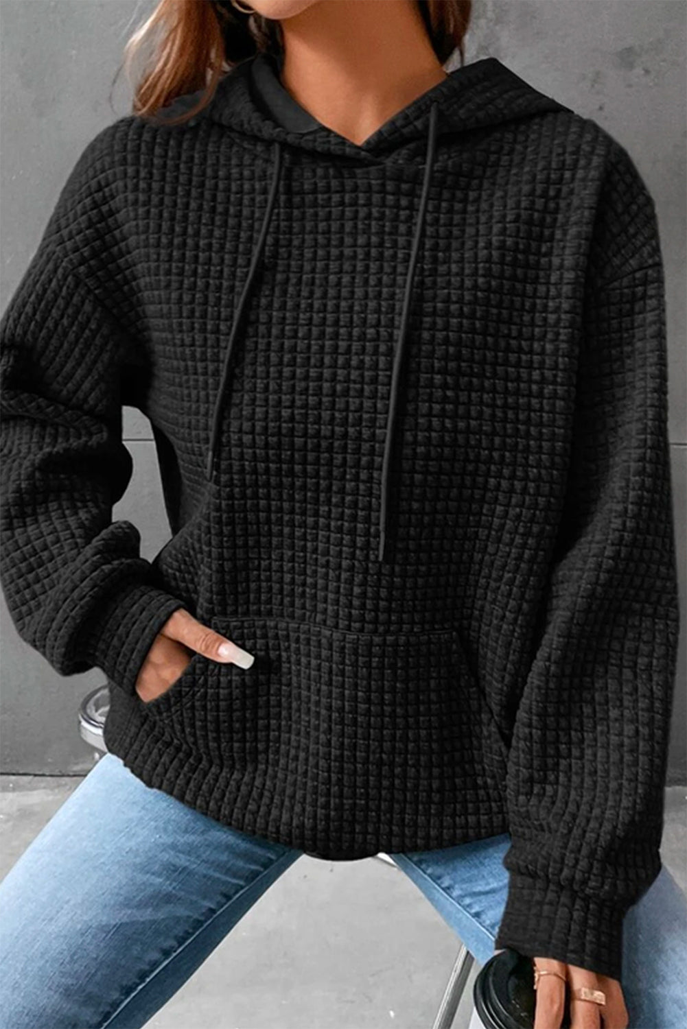 Modieuze Gelaagde Kangoeroezak Hoodie