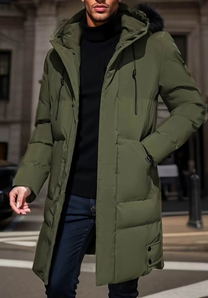 Stijlvolle en warme herenparka perfect voor de winter