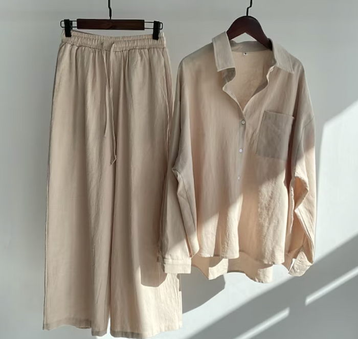 Modieuze Zomerset voor Dames met Shirt en Broek