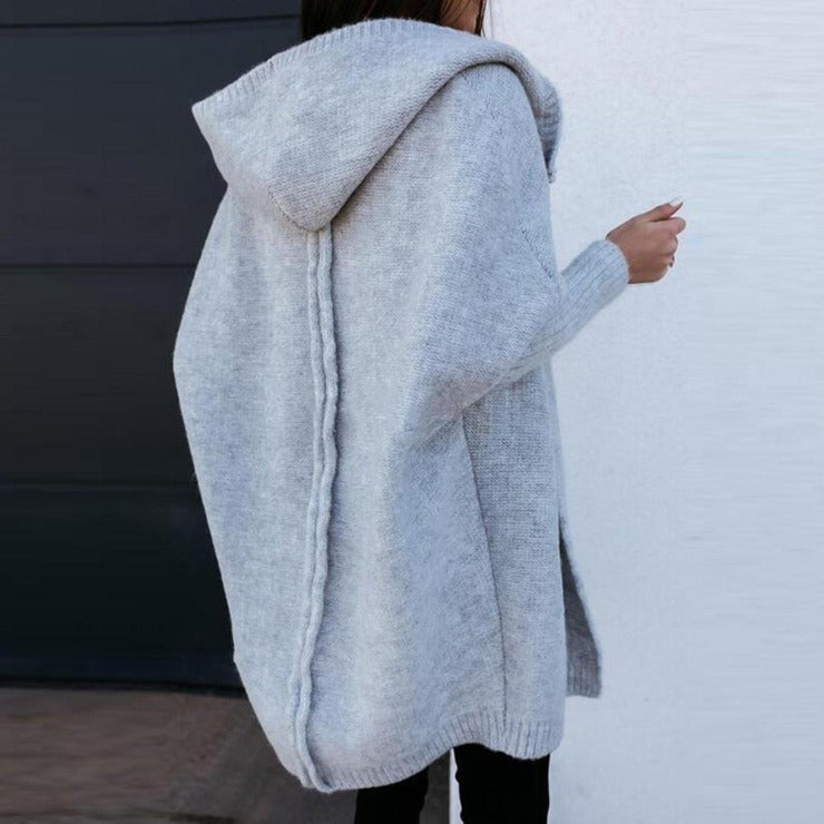 Comfortabele oversized cardigan met capuchon