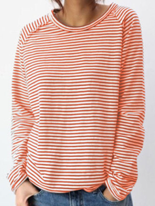 Rosenda - Zwart-wit shirt met lange mouwen