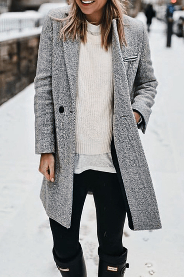 Shelby - Lichtgewicht straatjas met patchwork details en omgeslagen kraag