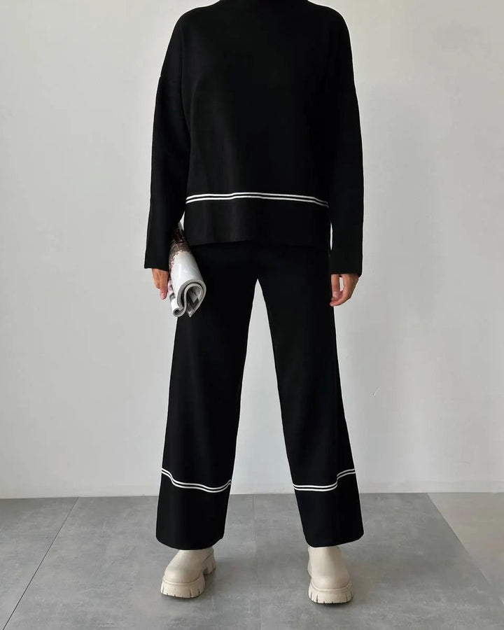 Trendy Dames Colorblock Twee-Delige Outfit voor Dagelijks Gebruik