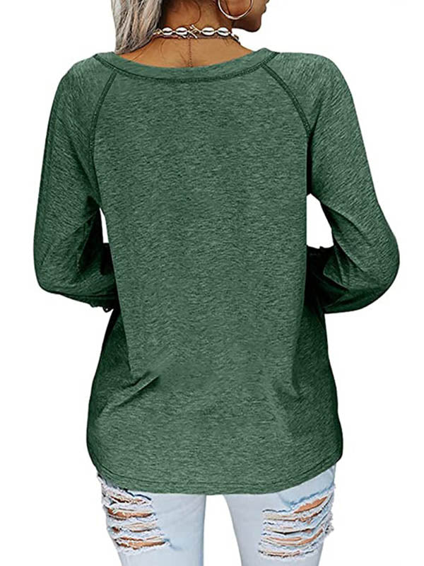 Elegant avond-T-shirt met V-hals en uniek borduurwerk