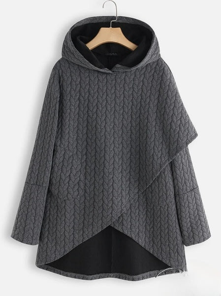 Comfortabele hoodie met capuchon en onconventionele zoom voor actieve dagen