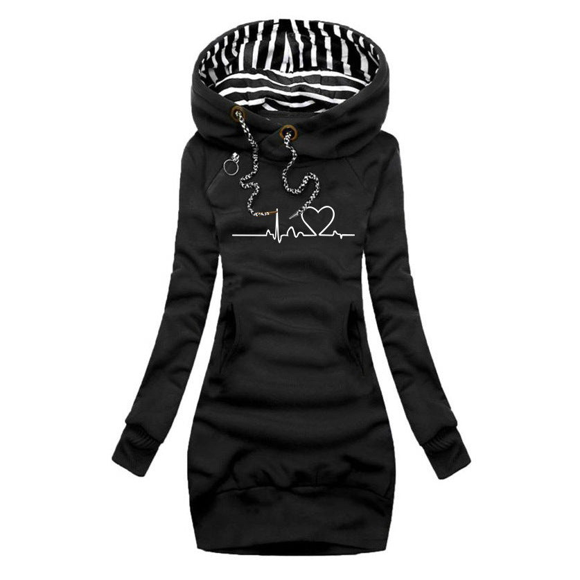 Sweaterjurk met uniek printontwerp