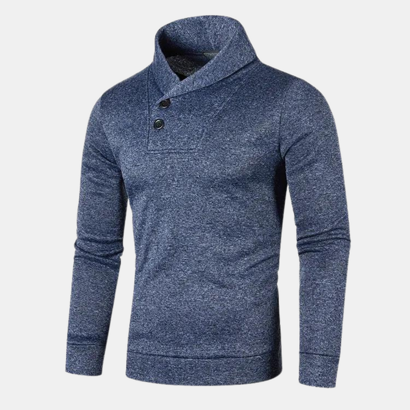 Moderne heren sweater met trendy kraag en comfortabele pasvorm