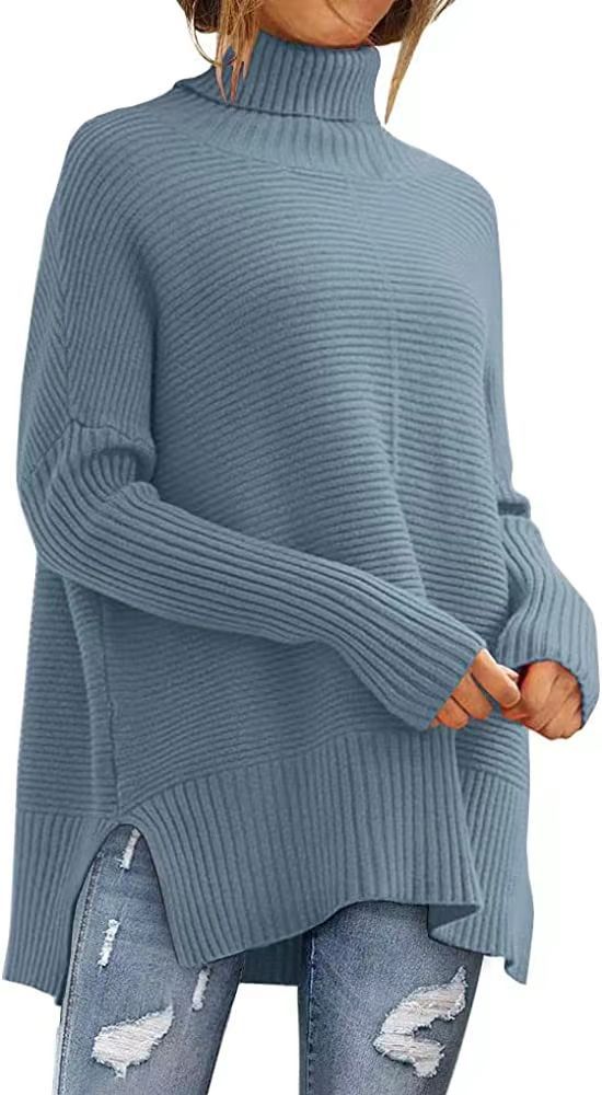 hippe Oversized Coltrui voor Dames – Comfortabele Herfst Tuniek Met Wijde Mouwen