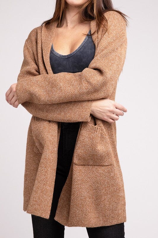 Lena Strikbare Heren Hoodie Open Voorkant Cardigan