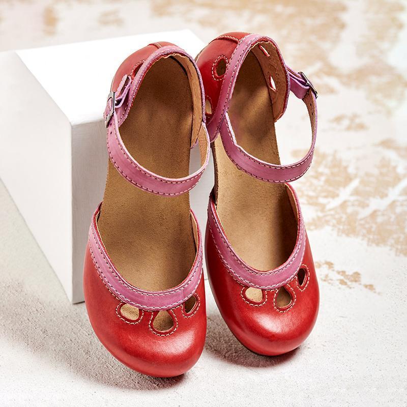 Vrouwelijke Elegante Sandalen met Lage Hak